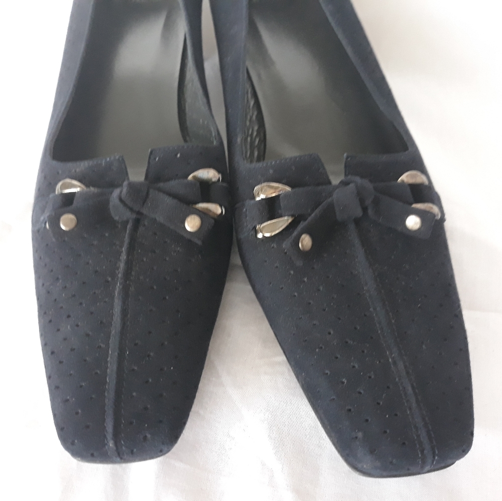 NWOT Stuart Weitzman 10 N Navy Blue Suede Pumps
